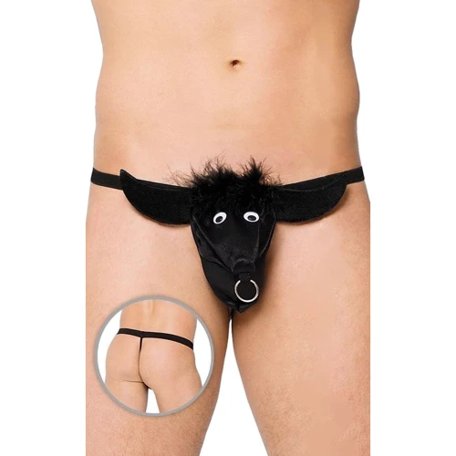 Чоловічі стрінги SoftLine Thong 4437, S/L (black)
