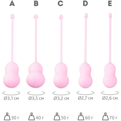 Набор вагинальных шариков Flovetta By Toyfa Tulips Pink: Для кого Для женщин
