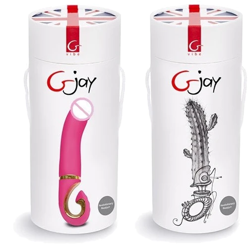 Gjay - Gvibe (Англия) - анатомический вибратор для точки G из уникального материала Bioskin, 15x3.7 см: Тип управления Кнопочное
