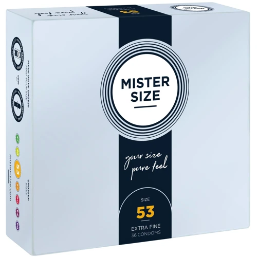 Презервативы Mister Size 53 (36 pcs): Текстура Гладкие