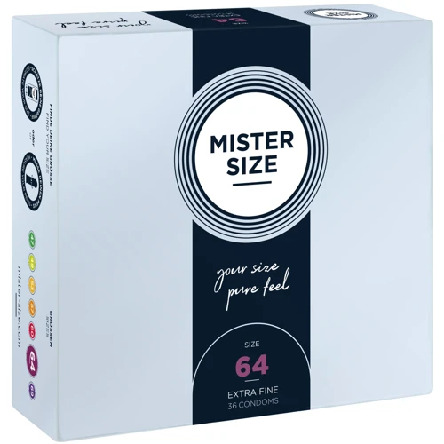 Презервативи Mister Size 64 (36 pcs): Текстура Гладкие