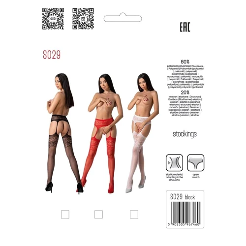 Эротические колготки-бодистокинг Passion S029 red: Вид Колготки
