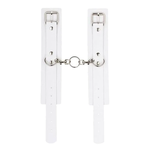 Наручники Leather Standart Hand Cuffs, White: Виробник sLash