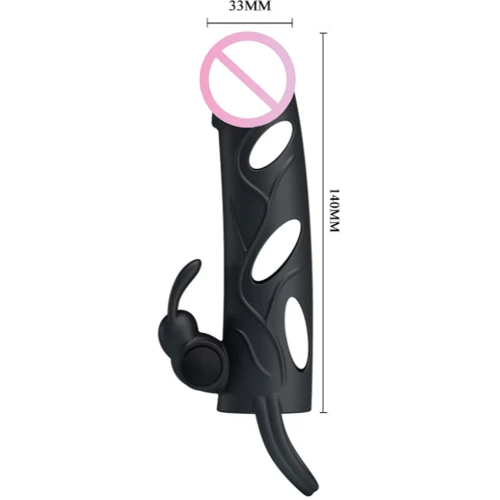 Насадка на член LYBAILE Pretty Love Penis Sleeve 5.5 "Black: Для кого Для мужчин