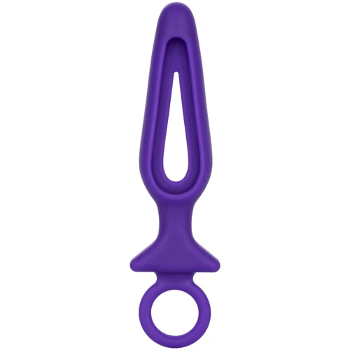 Анальна пробка Pipdream Silicone Groove Probe, 10,25х3,25 см, фіолетовий