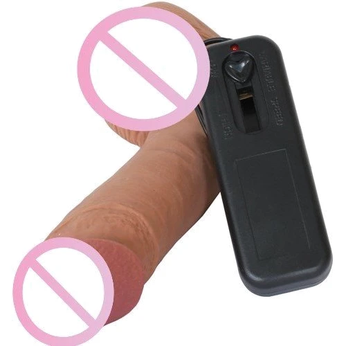 Вибратор CyberSkin® Vibrating Cyber Cock with Balls, 18.42x4.3 см: Тип и форма Реалистичные, В виде члена