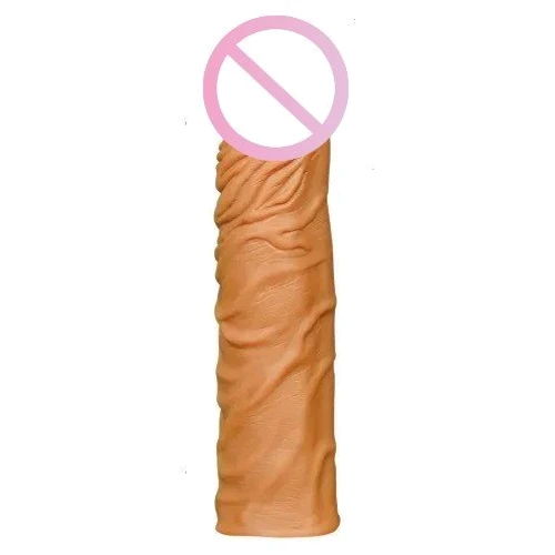 Реалистичная насадка на член LoveToy Pleasure X-Tender Penis Sleeve Flesh Add 2" (коричневый)