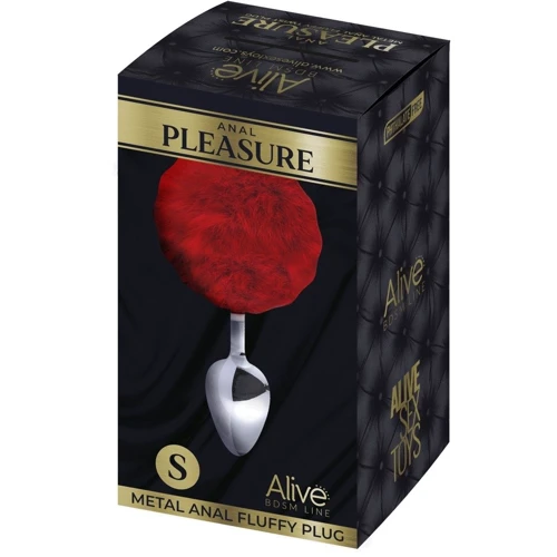 Анальная пробка Alive Anal Pleasure Metal Anal Fluffy Plug S: Для кого Унисекс