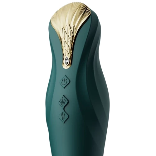 Пульсатор Zalo - King Turquoise Green (повреждена упаковка): Тип и форма Вибромассажер