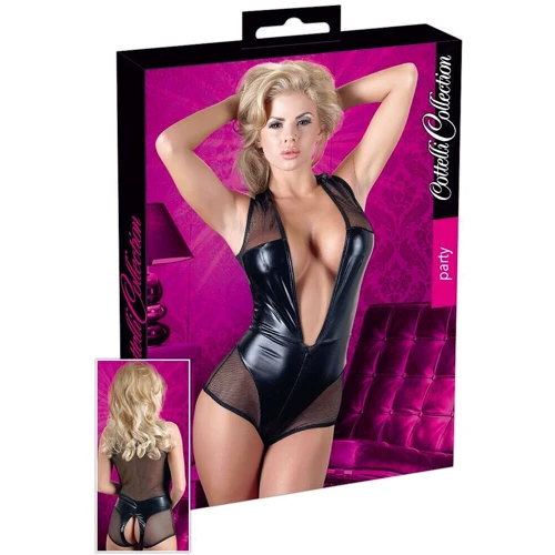 Боді Cottelli Collection Party Body Wetlook, XL (2640970) фото 11