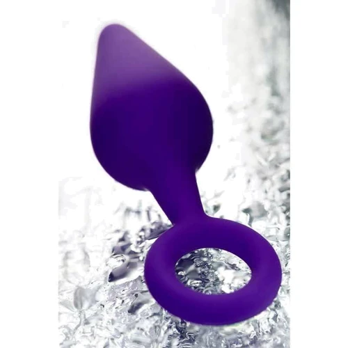 Анальная пробка ToDo Anal Plug Bung (фиолетовая): Особенности С кольцом