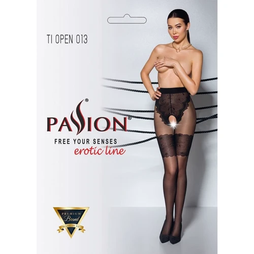 Колготки з відкритим доступом Passion TIOPEN 013 black 5(20/40 den): Матеріал Полиамид