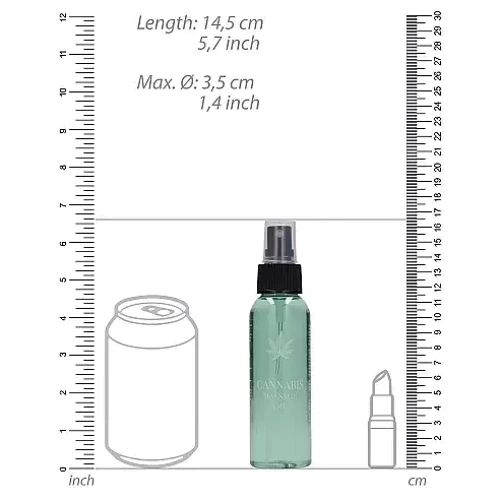 Масажна олія Shots - Cannabis Massage Oil, 100 мл фото 5