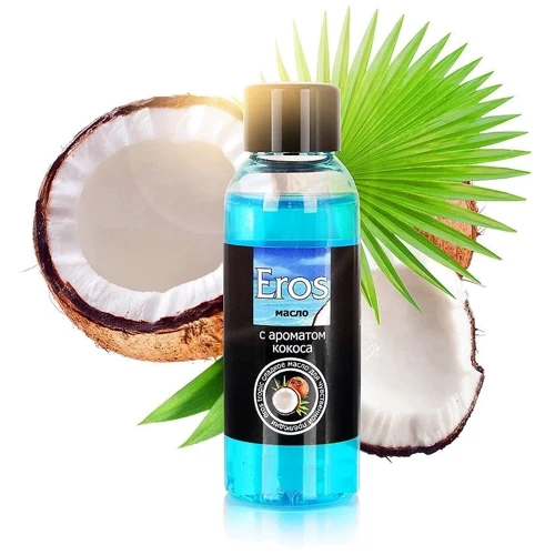 Масажне масло Eros tropic з ароматом кокоса, 50 мл: Тип Масло