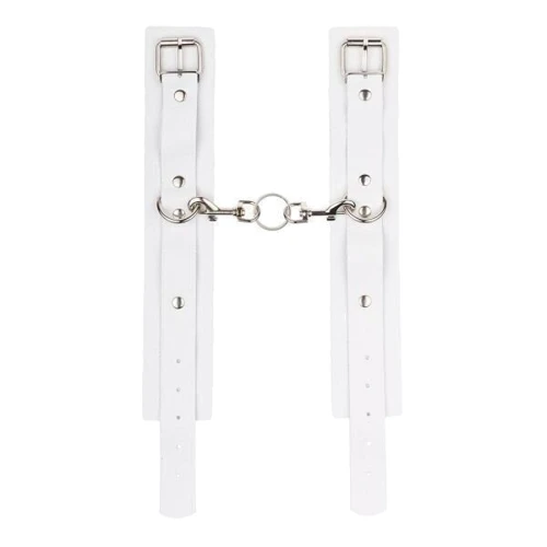 Оковы Leather Standart Leg Cuffs, White: Производитель sLash