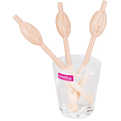 Трубочки LoveToy Original Pussy Straws Flesh, 9 шт: Производитель LOVETOY