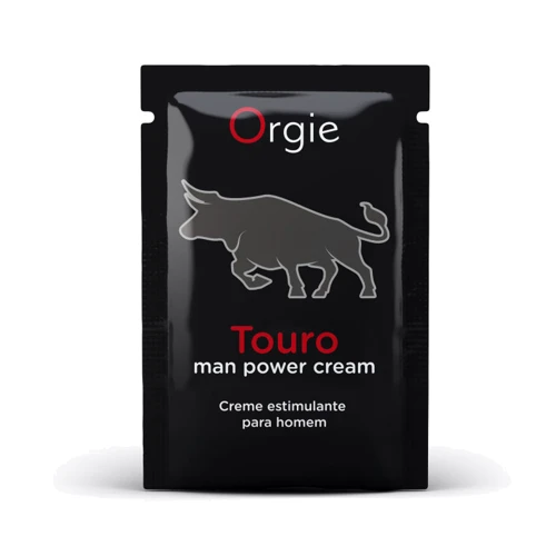 Крем для посилення ерекції Orgie Touro Power Cream, 2 мл, з таурином, гінкго та коренем женьшеню