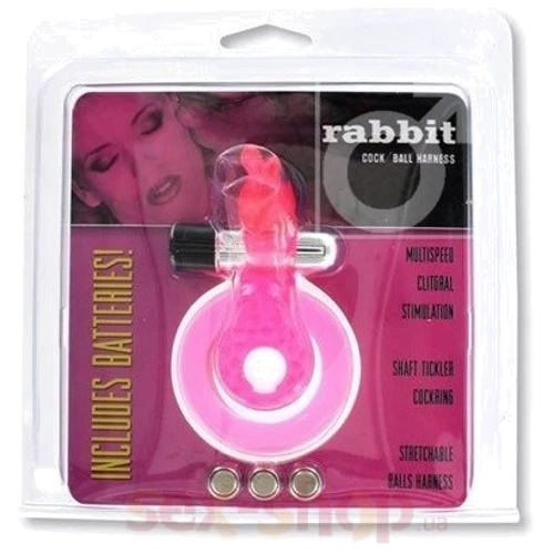 Эрекционное кольцо с вибрацией Cock & Ball Ring Rabbit: Производитель Seven Creations