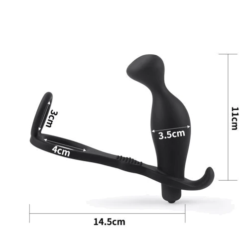 Анальна пробка з ерекційним кільцем та вібрацією LoveToy Ass Rasca Prostate Vibrating Plug Combo: Для кого Для мужчин