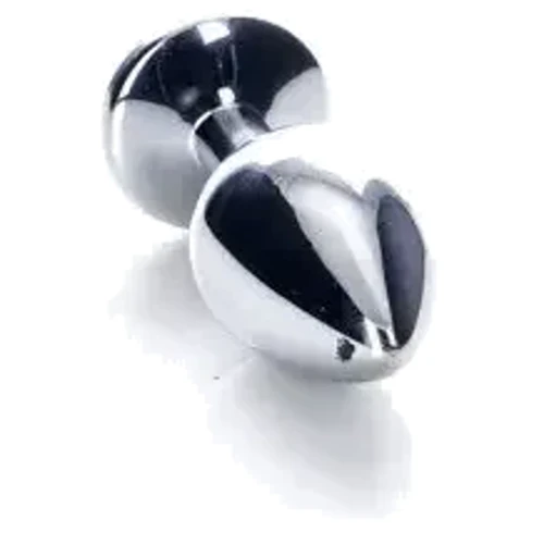 Анальная пробка с кристаллом Toyfa Metal Silver anal plug: Наличие вибрации Нет