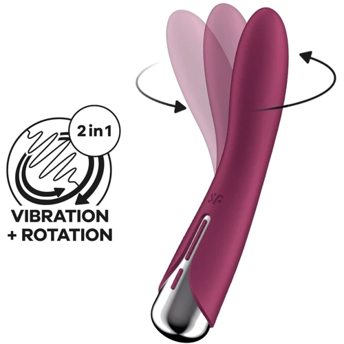 Вібратор Satisfyer Spinning Vibe 1 Red: Довжина, см 17.5