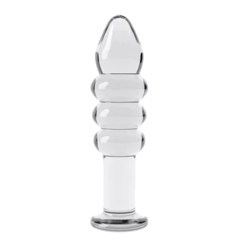 Анальная пробка LoveToy Glass Romance Dildo 5.5" Clear