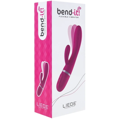 Вибратор-кролик Liebe Bend It Plus Cerise, гибкий, 2 мотора, 10 режимов: Для кого Для женщин