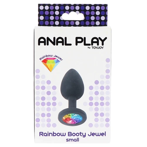 Анальная пробка с радужным кристаллом Toy Joy Rainbow Booty Jewel Small: Тип Анальные пробки