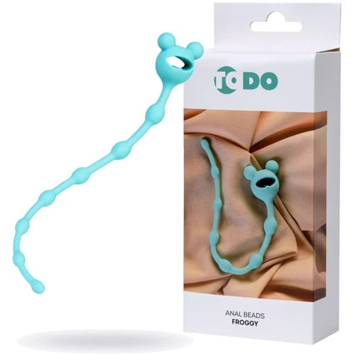 Анальная цепочка Toyfa ToDo Anal Beads Froggy: Материал Силикон