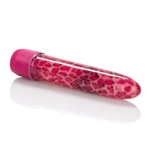 CalExotics Leopard Massager Mini пластиковый вибратор, 11x3.5 см, розовый: Длина, см 11