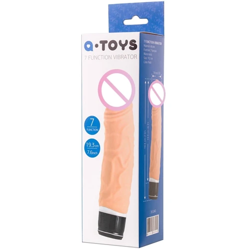 Вибратор Toyfa A-Toys 7-Function Vibrator Flesh: Тип и форма В виде члена