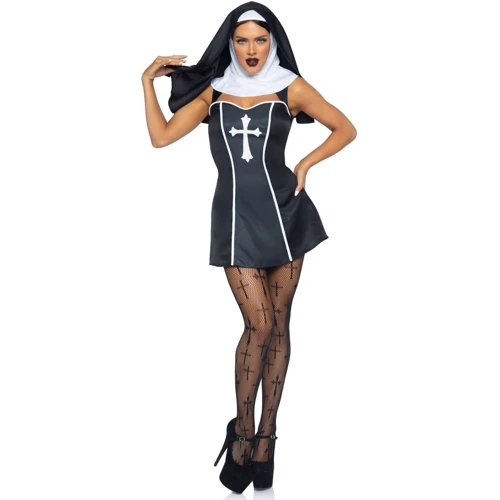 Костюм монашки Leg Avenue Naughty Nun L: Вид Костюмы