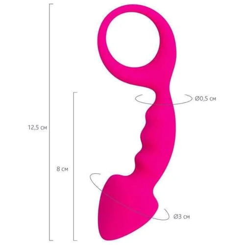 Анальная пробка ToDo Anal Plug Bong (розовая): Наличие вибрации Нет