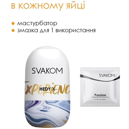 Набор яиц-мастурбаторов Svakom Hedy X- Experience: Назначение Карманный