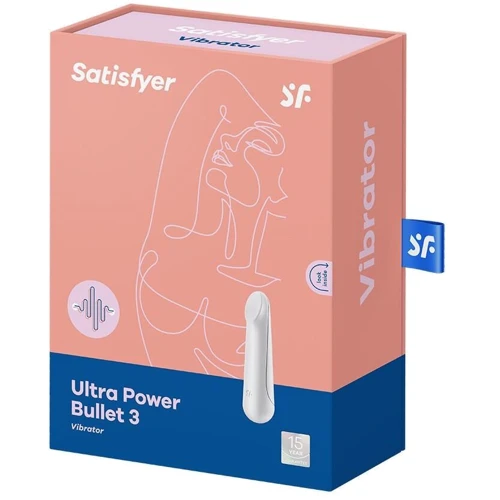 Вибропуля перезаряжаемая Satisfyer Ultra Power Bullet 3 White: Тип управления Кнопочное
