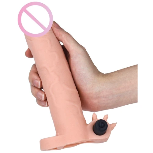 Насадка на член LoveToy Pleasure X-Tender Series Flesh Add 3": Наличие вибрации Есть