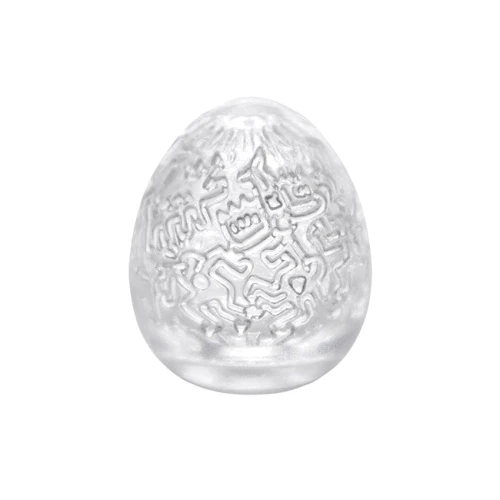 Мастурбатор-яичко Tenga Keith Haring Party Egg White/Chrome OS: Тип Яйцо