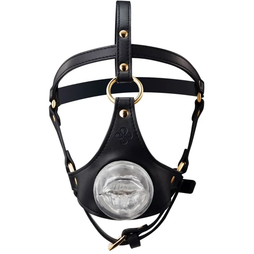 Маска-сбруя для орального секса LOCKINK Sevanda Blowjob Head Harness