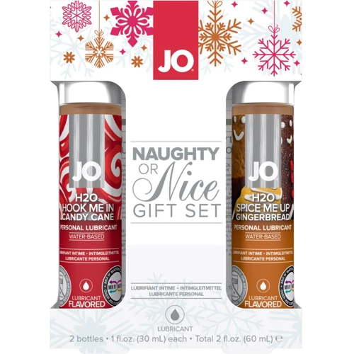 Набір лубрикантів System JO Naughty or Nice Gift Set – Candy Cane & Gingerbread (2x30 мл)