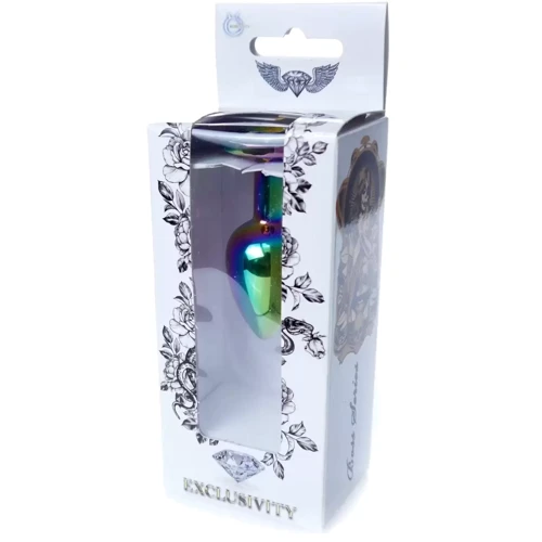 Анальная пробка Boss Series - Jewellery Multicolour PLUG Clear S (BS6400116): Материал Медицинский металл