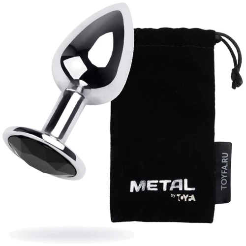 Анальная пробка с кристаллом Metal By Toyfa Silver anal plug Tourmaline: Тип Анальные пробки