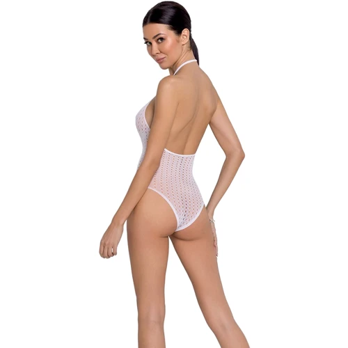 Бодистокинг Passion BS088 white: Декор Шнуровка