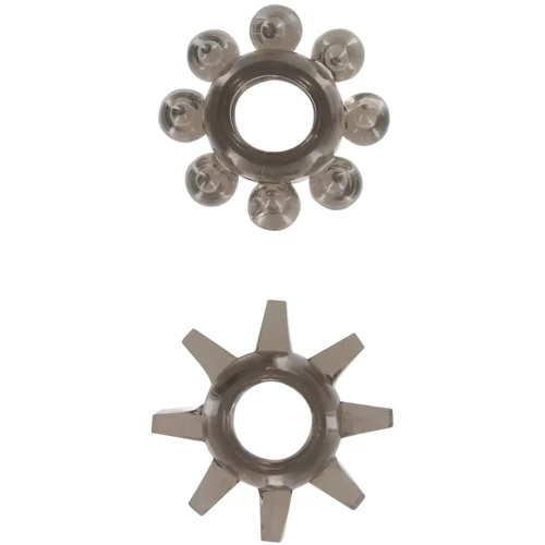 Набор из 2 шт колец на пенис Toy Joy - Power Stretchy Rings 2pcs Grey (10459-GREY): Производитель Toy Joy