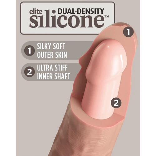 Фалоімітатор Pipedream King Cock Elite 7" Silicone Dual Density Cock Light (PD577121): Призначення Вагинальные