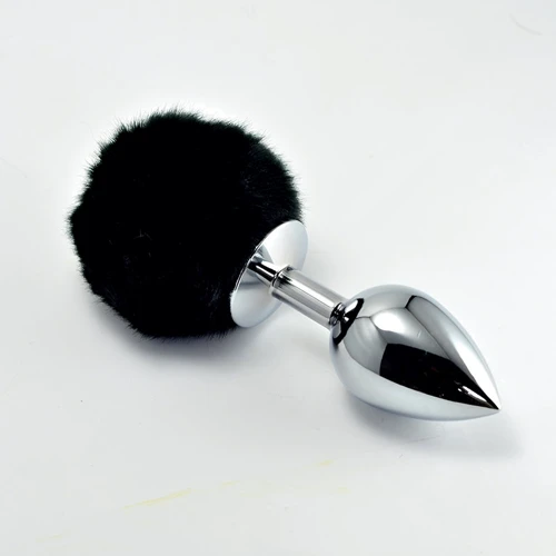 Анальная пробка Heavy Metal Anal Plug Pompon S Black