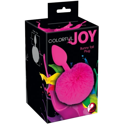 Анальна пробка Orion - Colorful Joy Bunny Tail Plug фото 6