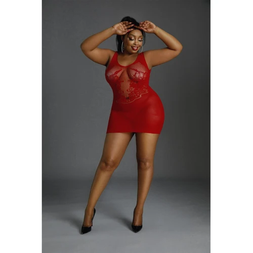 Сукня Moonlight Lingerie Model 08 Plus Red: Вид Платья