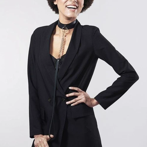 Чокер Bijoux Indiscrets MAZE - Wide Chocker Black фото 9