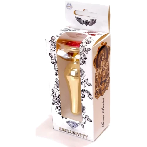 Анальная пробка Boss Series - Jewellery Gold BUTT PLUG Pink (BS6400062) фото 6