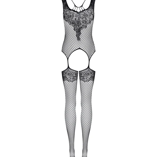 Комбінезон-сітка Obsessive F229 (Чорний, S / M / L) фото 3